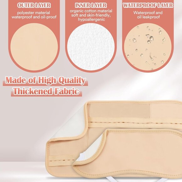 Castor Oil Reusable 8 Pcs ORGANIC COTTON Castor Oil Pack - NWOT - Picture 8 of 9